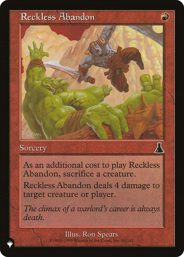 Reckless Abandon [The List]-1