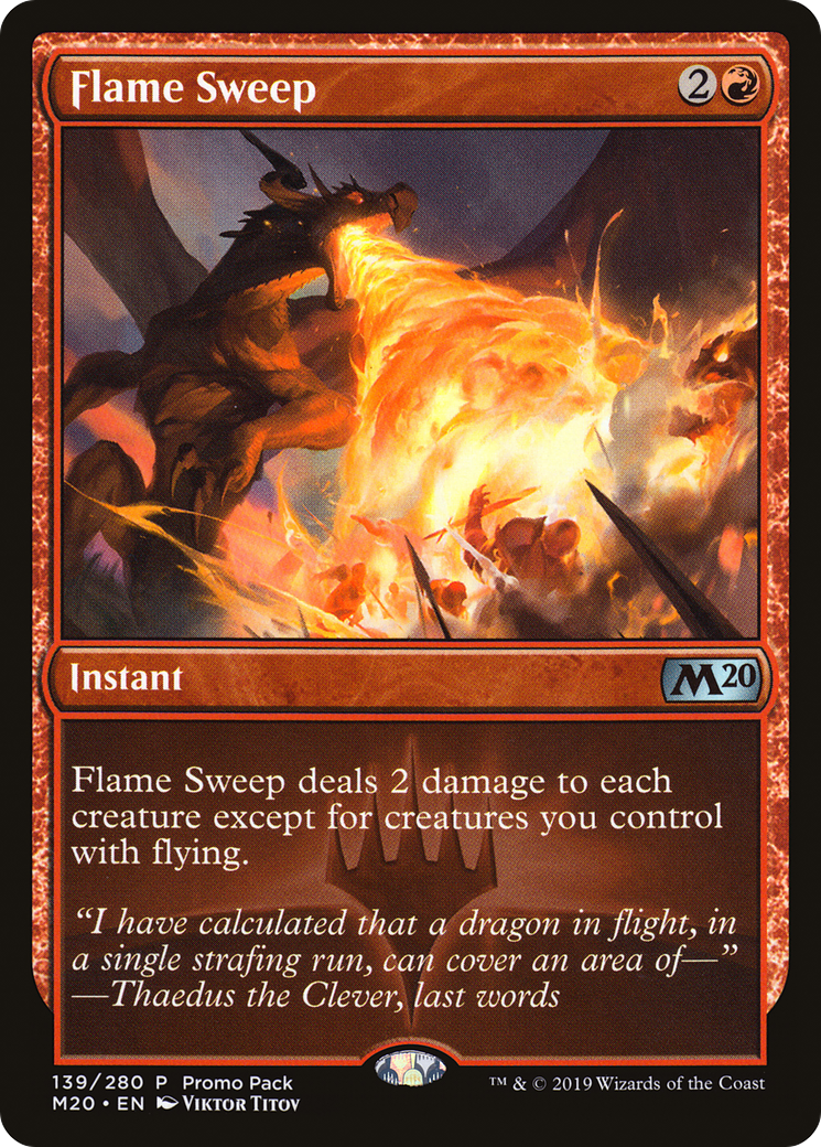 Flame Sweep (Promo Pack) [Core Set 2020 Promos]-1