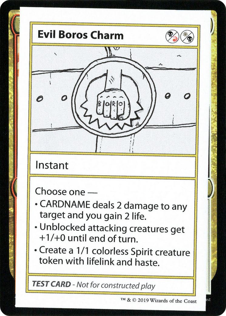 Evil Boros Charm (2021 Edition) [Mystery Booster Playtest Cards]-1
