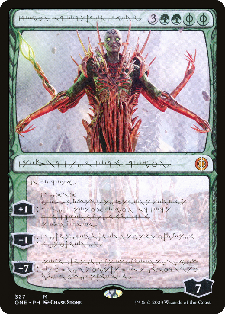 Nissa, Ascended Animist (Phyrexian) [Phyrexia: All Will Be One]-1