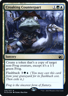 Croaking Counterpart [Innistrad: Midnight Hunt Prerelease Promos]-1