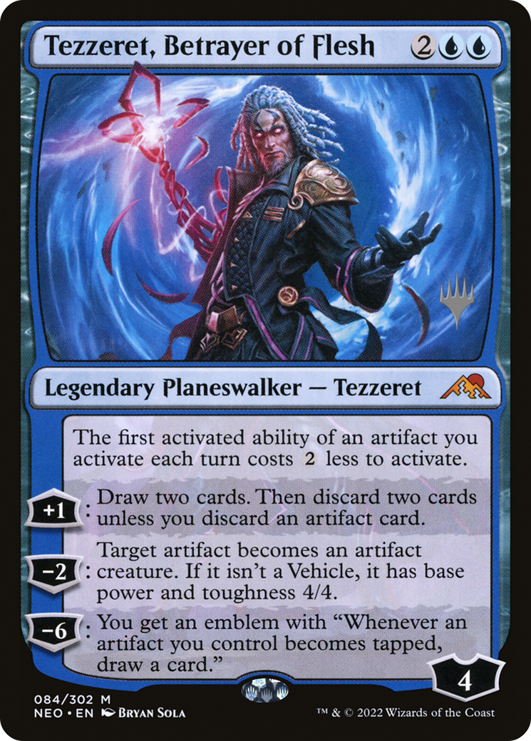 Tezzeret, Betrayer of Flesh (Promo Pack) [Kamigawa: Neon Dynasty Promos]-1