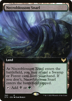 Necroblossom Snarl (Extended Art) [Strixhaven: School of Mages]-1