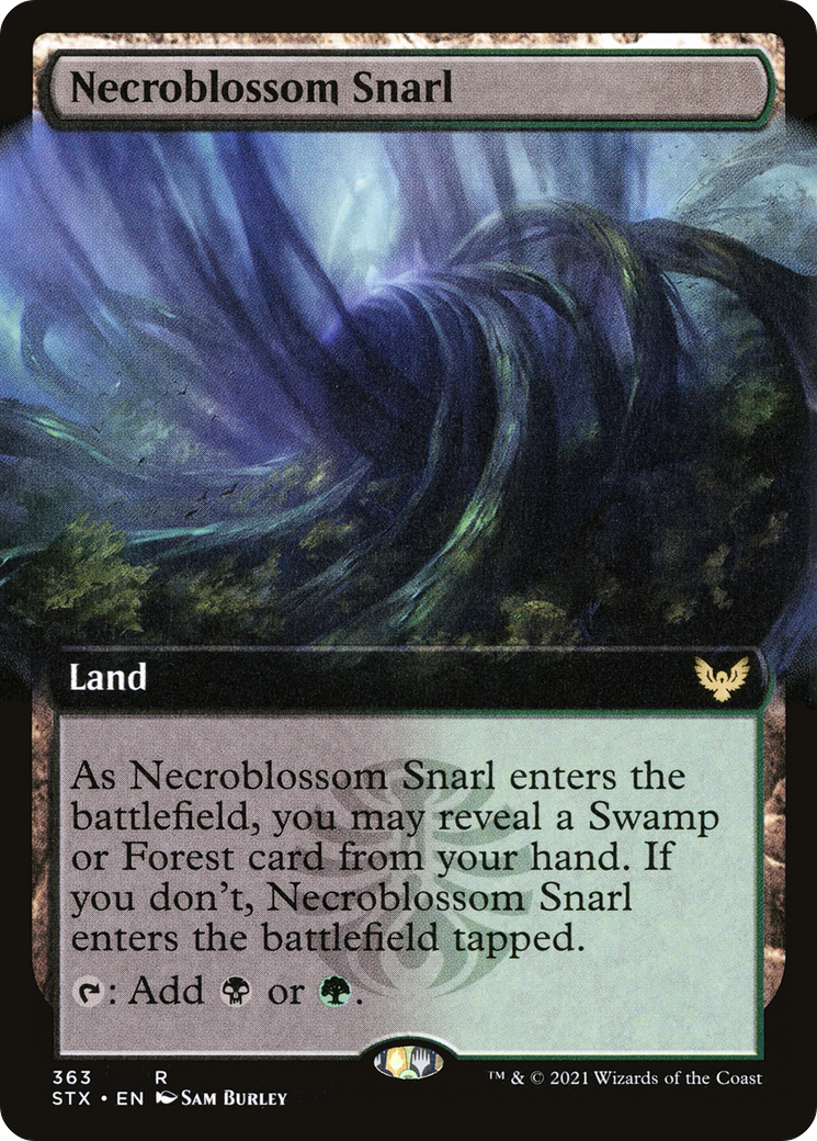 Necroblossom Snarl (Extended Art) [Strixhaven: School of Mages]-1