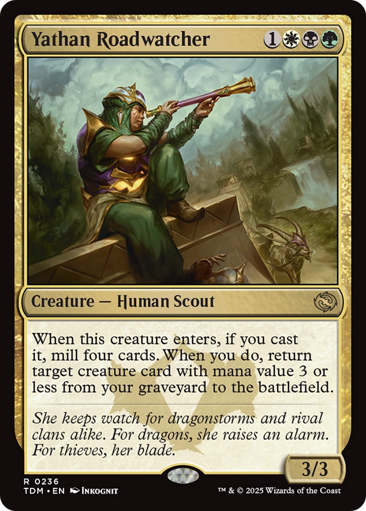 Yathan Roadwatcher (TDM-236) - Tarkir: Dragonstorm Foil-1