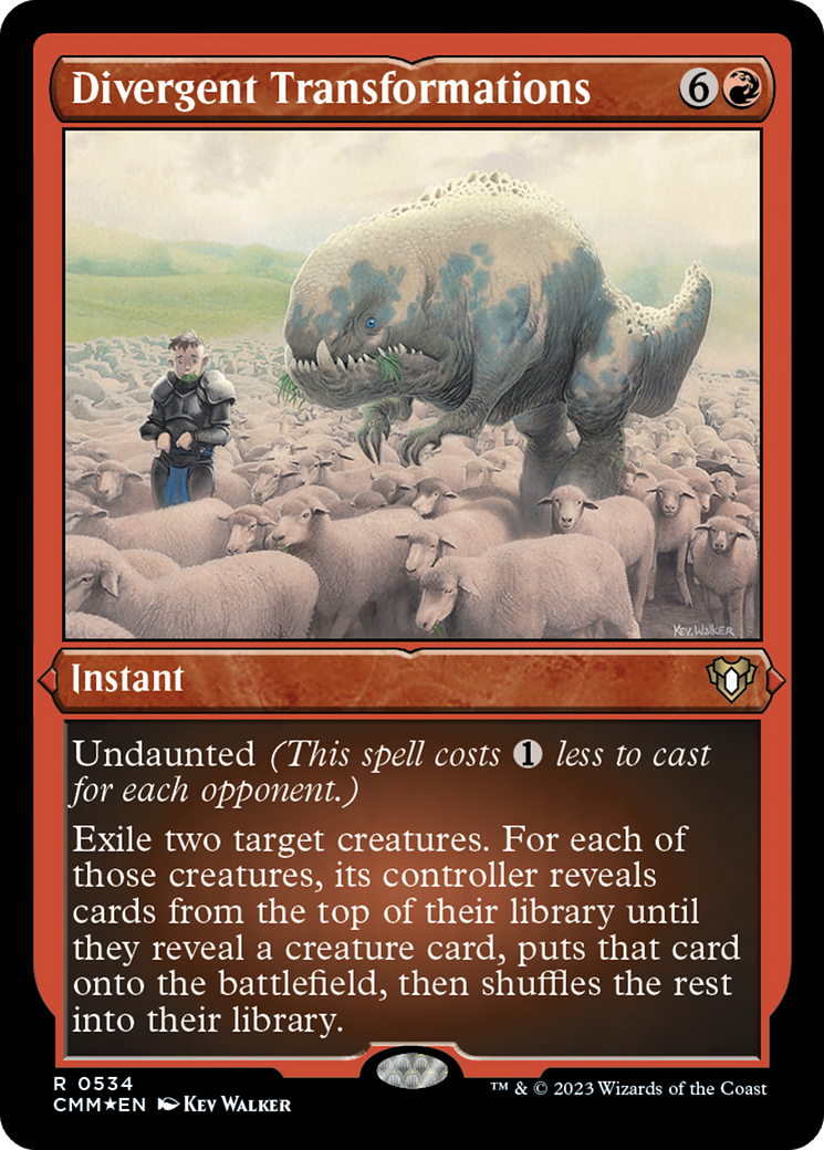Divergent Transformations (CMM-534) - Commander Masters Etched Foil-1