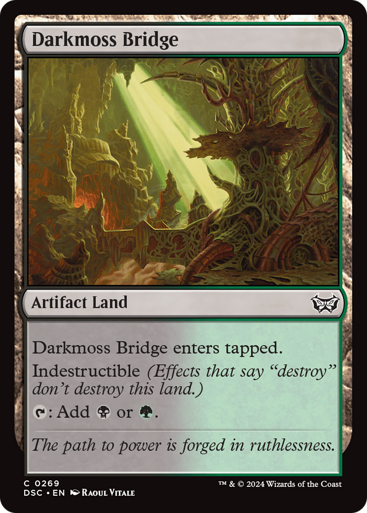 Darkmoss Bridge [Duskmourn: House of Horror Commander]-1