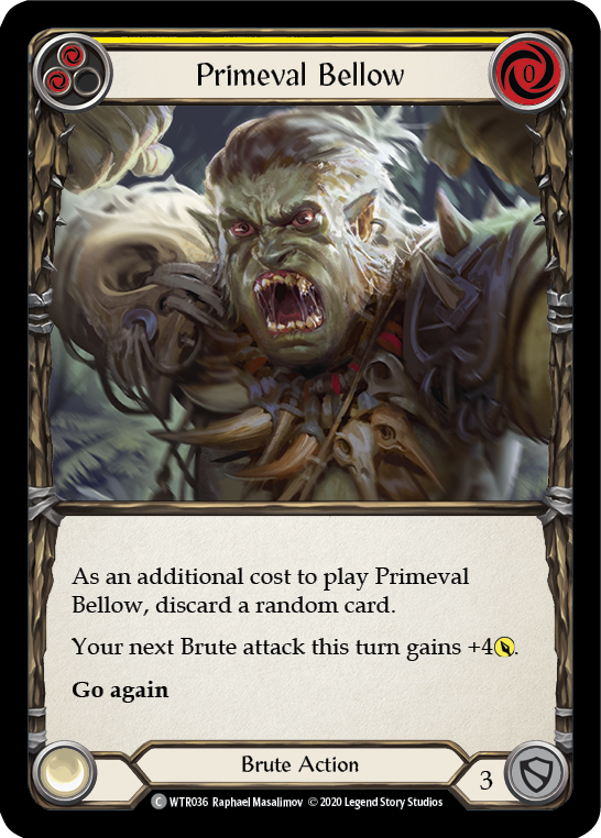 Primeval Bellow (Yellow) [U-WTR036] (Welcome to Rathe Unlimited)  Unlimited Rainbow Foil-2