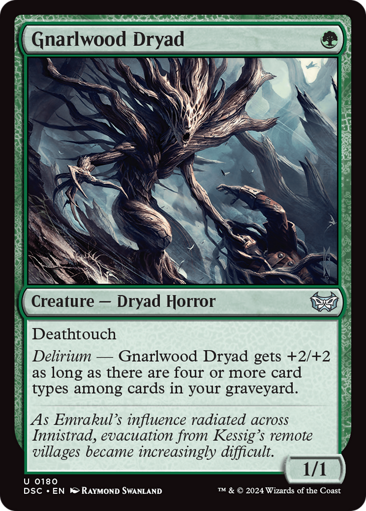 Gnarlwood Dryad [Duskmourn: House of Horror Commander]-1