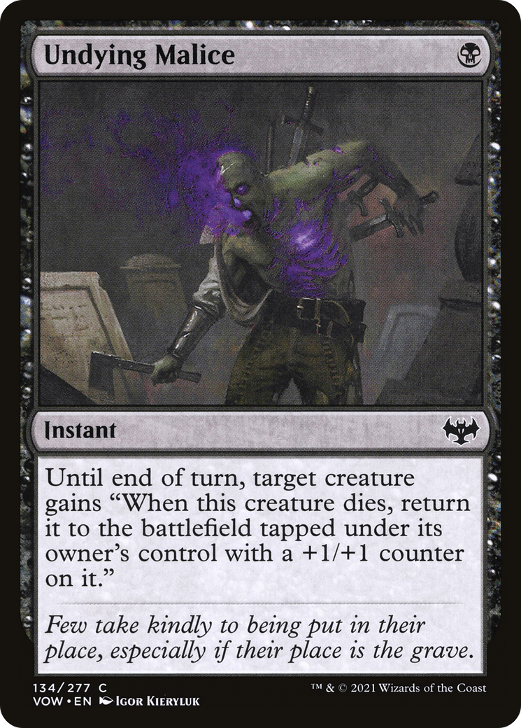 Undying Malice (VOW-134) - Innistrad: Crimson Vow Foil-1