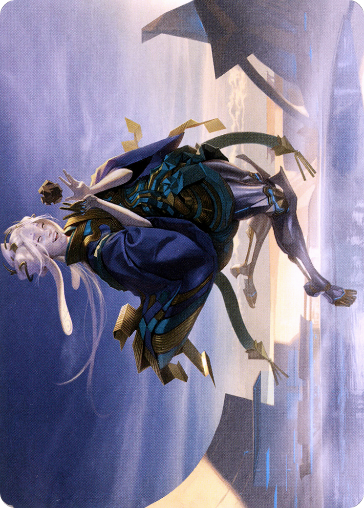 Moonfolk Puzzlemaker // Moonfolk Puzzlemaker (ANEO-006) - Neon Dynasty Art Series (Borderless)-1