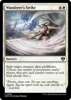 Wanderer's Strike (CMM-069) - Commander Masters Foil-1