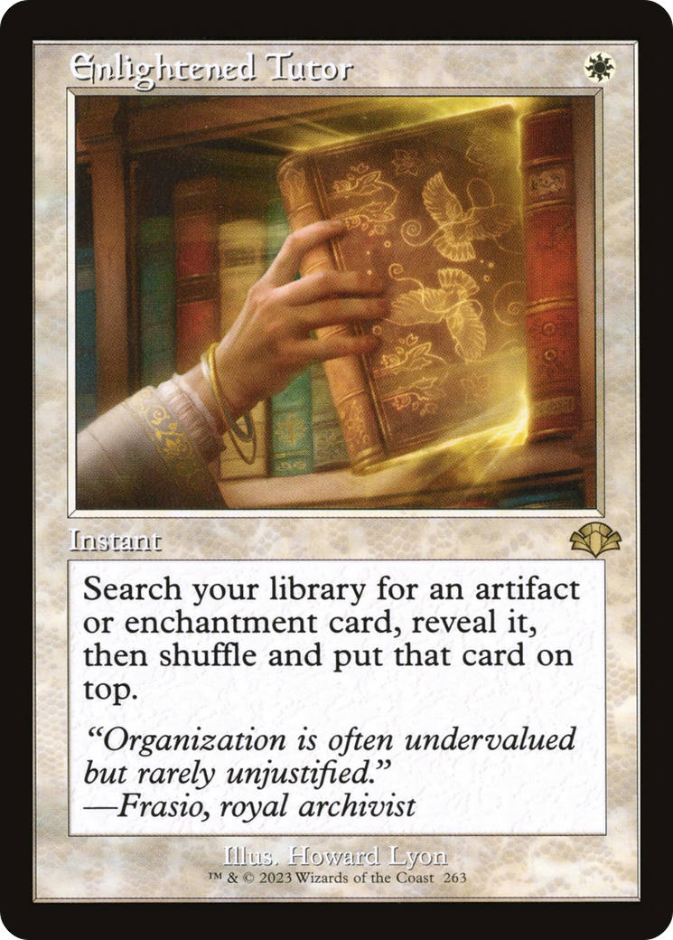 Enlightened Tutor (Retro) [Dominaria Remastered]-1