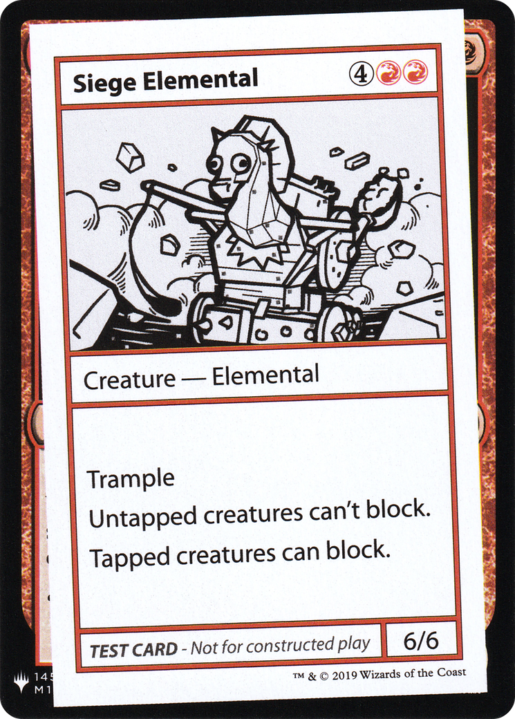 Siege Elemental [Mystery Booster Playtest Cards]-1