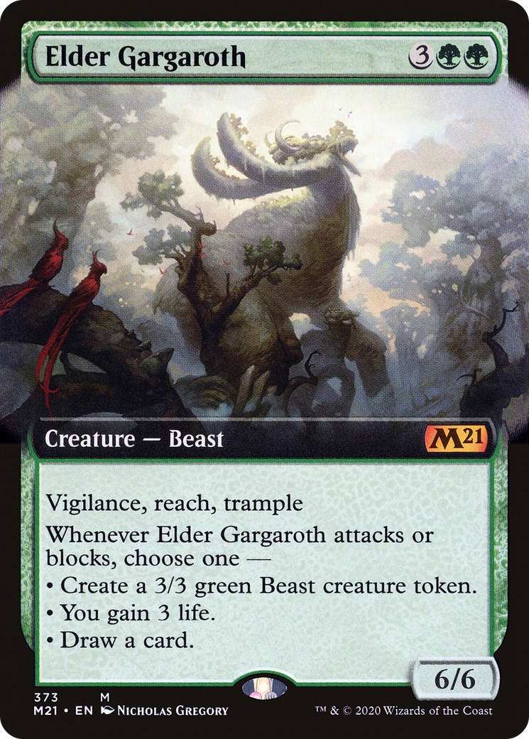 Elder Gargaroth (Extended Art) [Core Set 2021]-1