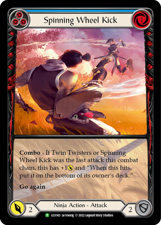 Spinning Wheel Kick (Blue) [LGS143] (Promo)  Rainbow Foil-1