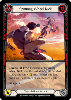 Spinning Wheel Kick (Blue) [LGS143] (Promo)  Rainbow Foil-1
