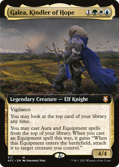 Galea, Kindler of Hope (Extended Art) [Dungeons & Dragons: Adventures in the Forgotten Realms Commander]-1