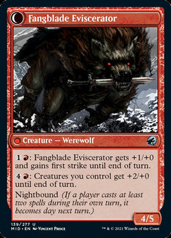 Fangblade Brigand // Fangblade Eviscerator [Innistrad: Midnight Hunt]-2