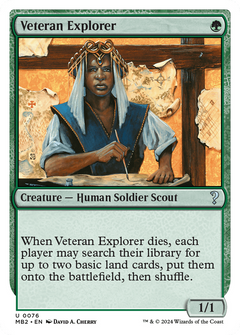 Veteran Explorer (White Border) (MB2-076) - Mystery Booster 2-1