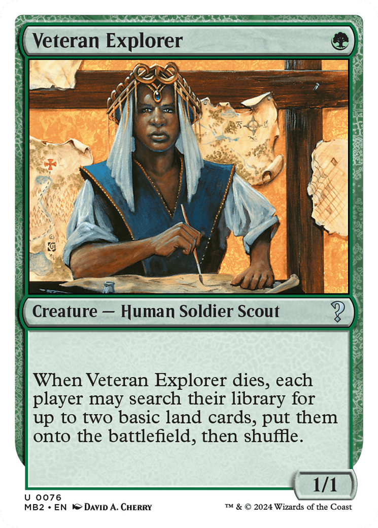 Veteran Explorer (White Border) (MB2-076) - Mystery Booster 2-1