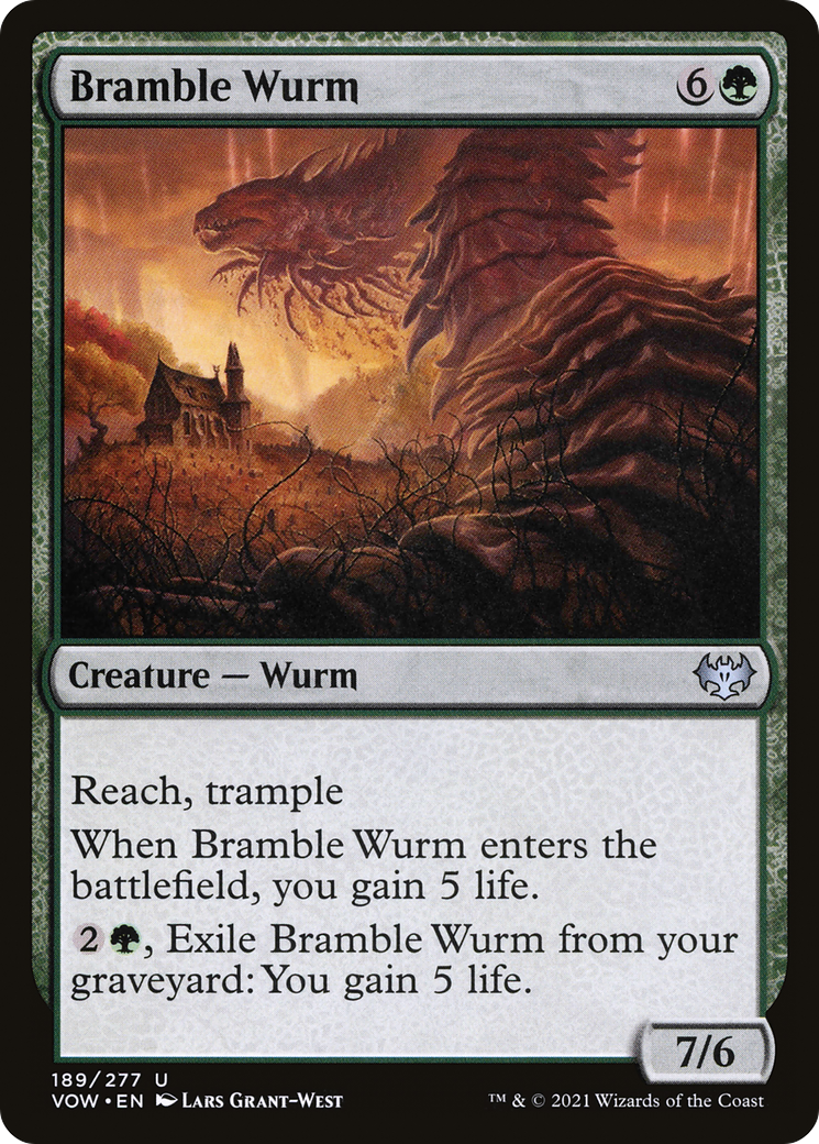 Bramble Wurm [Innistrad: Crimson Vow]-1