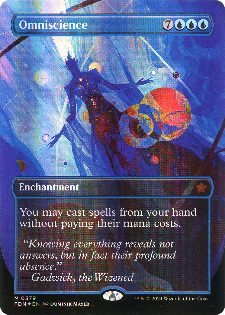 Omniscience (Borderless Mana Foil) [Foundations]-1