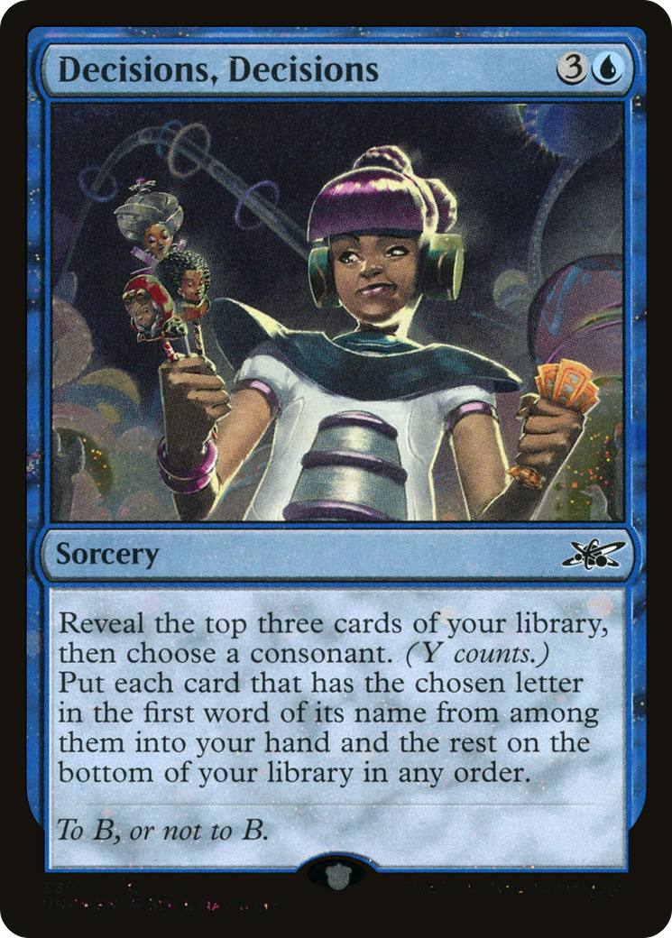 Decisions, Decisions (Galaxy Foil) [Unfinity]-1
