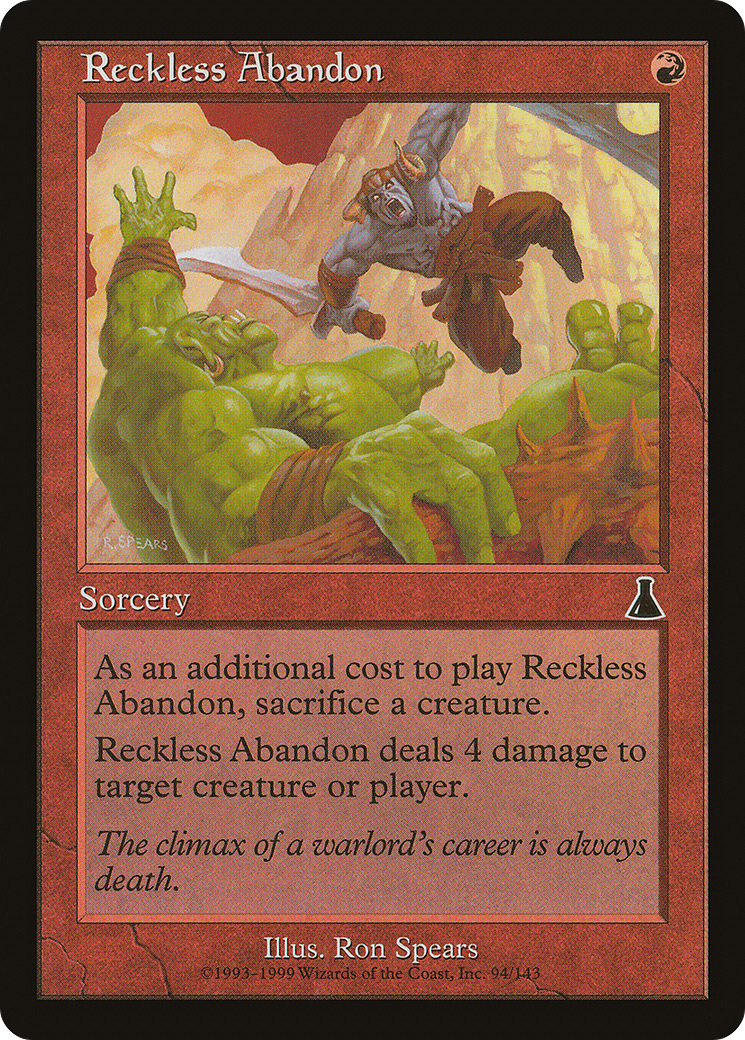 Reckless Abandon [Urza's Destiny]-1