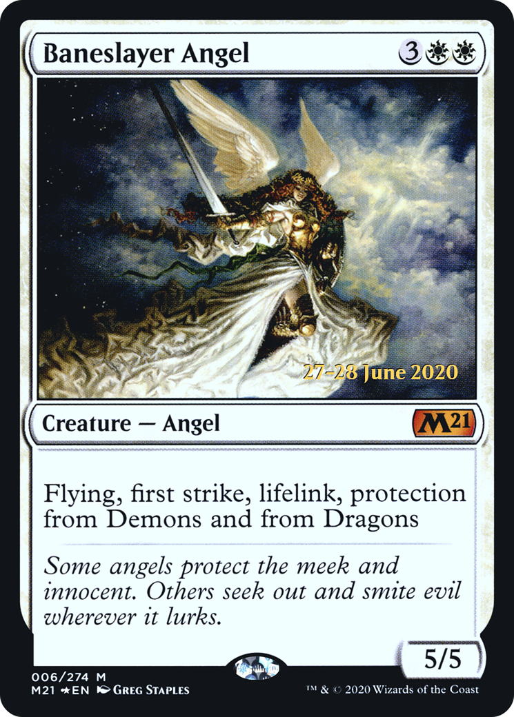 Baneslayer Angel [Core Set 2021 Prerelease Promos]-1