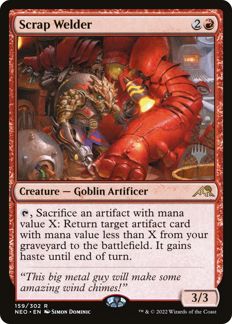 Scrap Welder (Promo Pack) [Kamigawa: Neon Dynasty Promos]-1