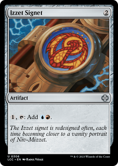Izzet Signet [The Lost Caverns of Ixalan Commander]-1