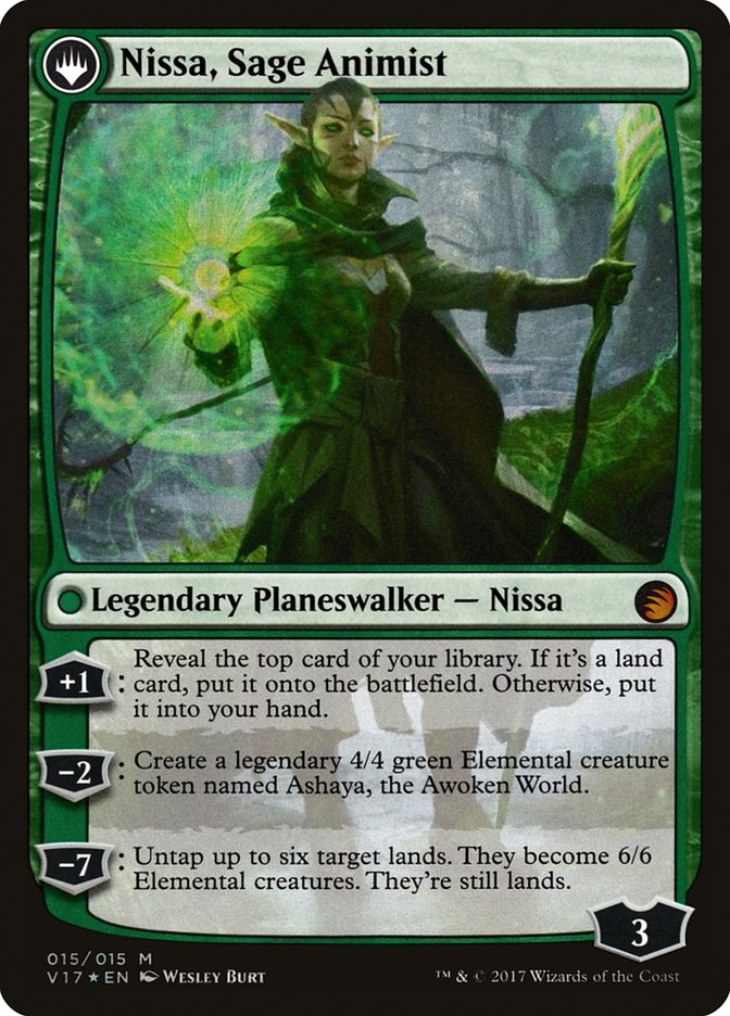 Nissa, Vastwood Seer // Nissa, Sage Animist [From the Vault: Transform]-2
