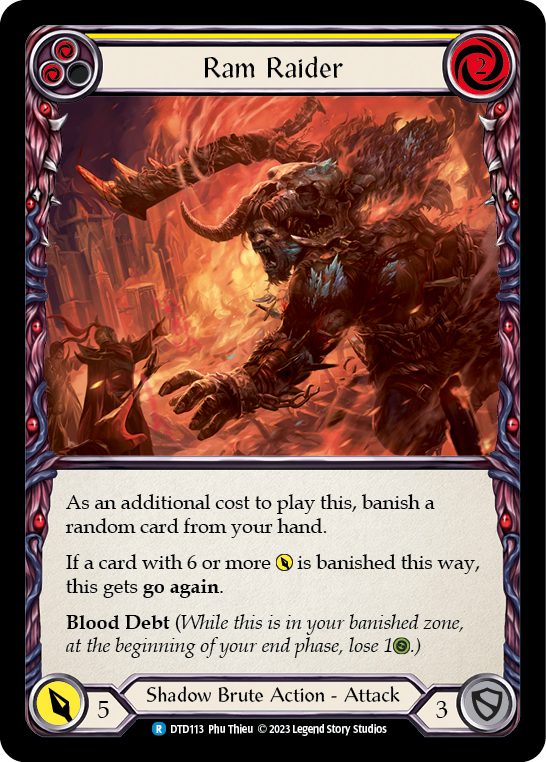 Ram Raider (Yellow) [DTD113] (Dusk Till Dawn)  Rainbow Foil-1