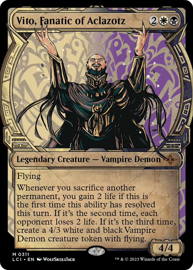 Vito, Fanatic of Aclazotz (Showcase) (LCI-311) - The Lost Caverns of Ixalan: (Showcase) Foil-1