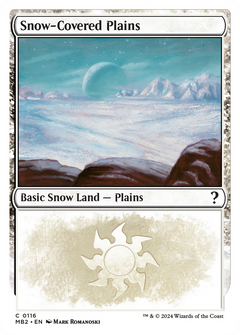 Snow-Covered Plains (White Border) [Mystery Booster 2]-1