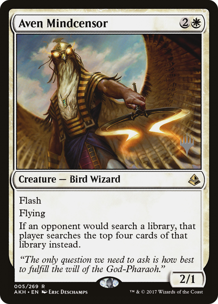 Aven Mindcensor (Promo Pack) [Amonkhet Promos]-1