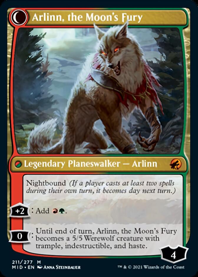 Arlinn, the Pack's Hope // Arlinn, the Moon's Fury [Innistrad: Midnight Hunt]-2