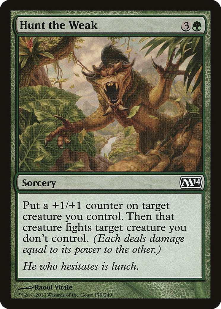 Hunt the Weak [Magic 2014]-1