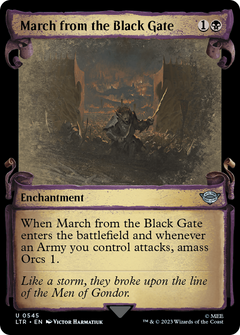 March from the Black Gate [The Lord of the Rings: Tales of Middle-Earth Showcase Scrolls]-1