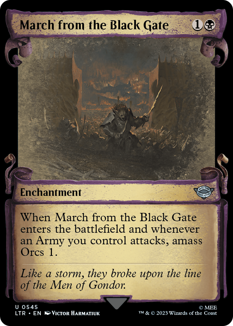 March from the Black Gate [The Lord of the Rings: Tales of Middle-Earth Showcase Scrolls]-1