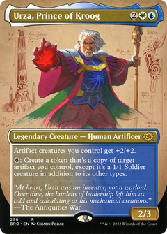 Urza, Prince of Kroog (Borderless) (BRO-296) - The Brothers' War (Borderless) Foil-1