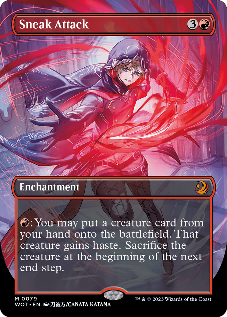 Sneak Attack (Anime Borderless) [Wilds of Eldraine: Enchanting Tales]-1