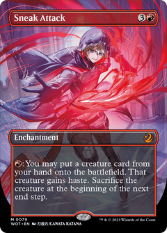 Sneak Attack (Anime Borderless) [Wilds of Eldraine: Enchanting Tales]-1