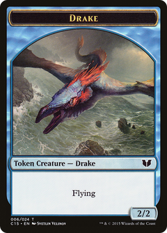 Drake // Elemental (020) Double-Sided Token [Commander 2015 Tokens]-5