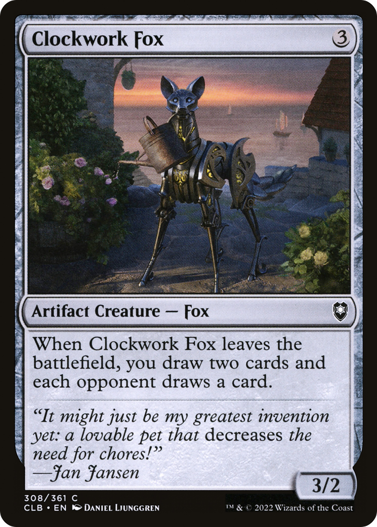 Clockwork Fox [Commander Legends: Battle for Baldur's Gate]-1