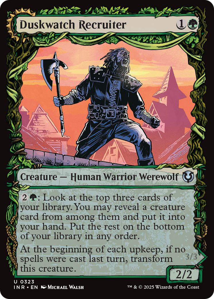 Duskwatch Recruiter // Krallenhorde Howler (Showcase) [Innistrad Remastered]-1