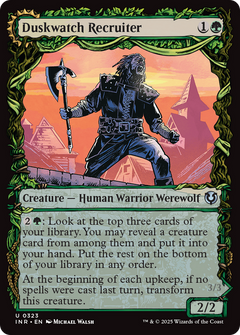 Duskwatch Recruiter // Krallenhorde Howler (Showcase) [Innistrad Remastered]-1