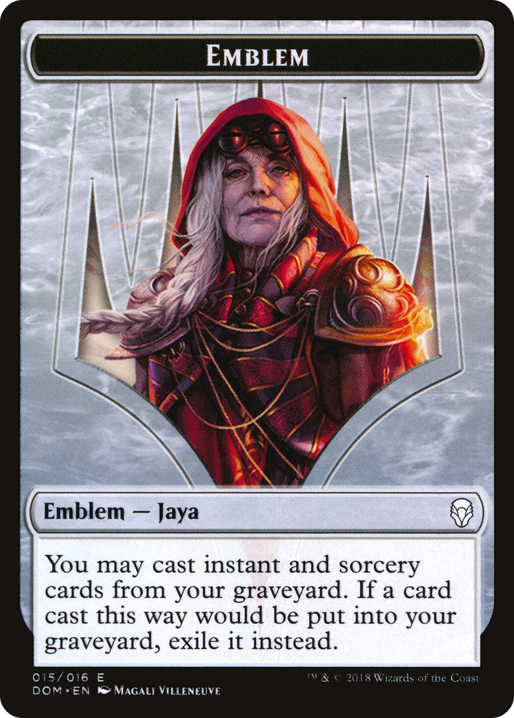 Jaya Ballard Emblem [Dominaria Tokens]-1