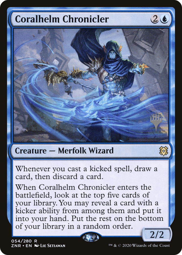 Coralhelm Chronicler (Promo Pack) [Zendikar Rising Promos]-1